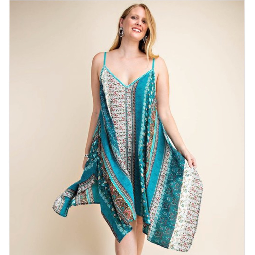 STITCH DETAIL BOHO SUN DRESS